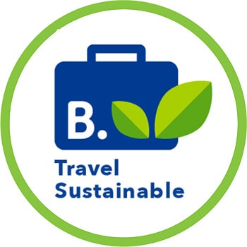 travel sustainable booking stamp